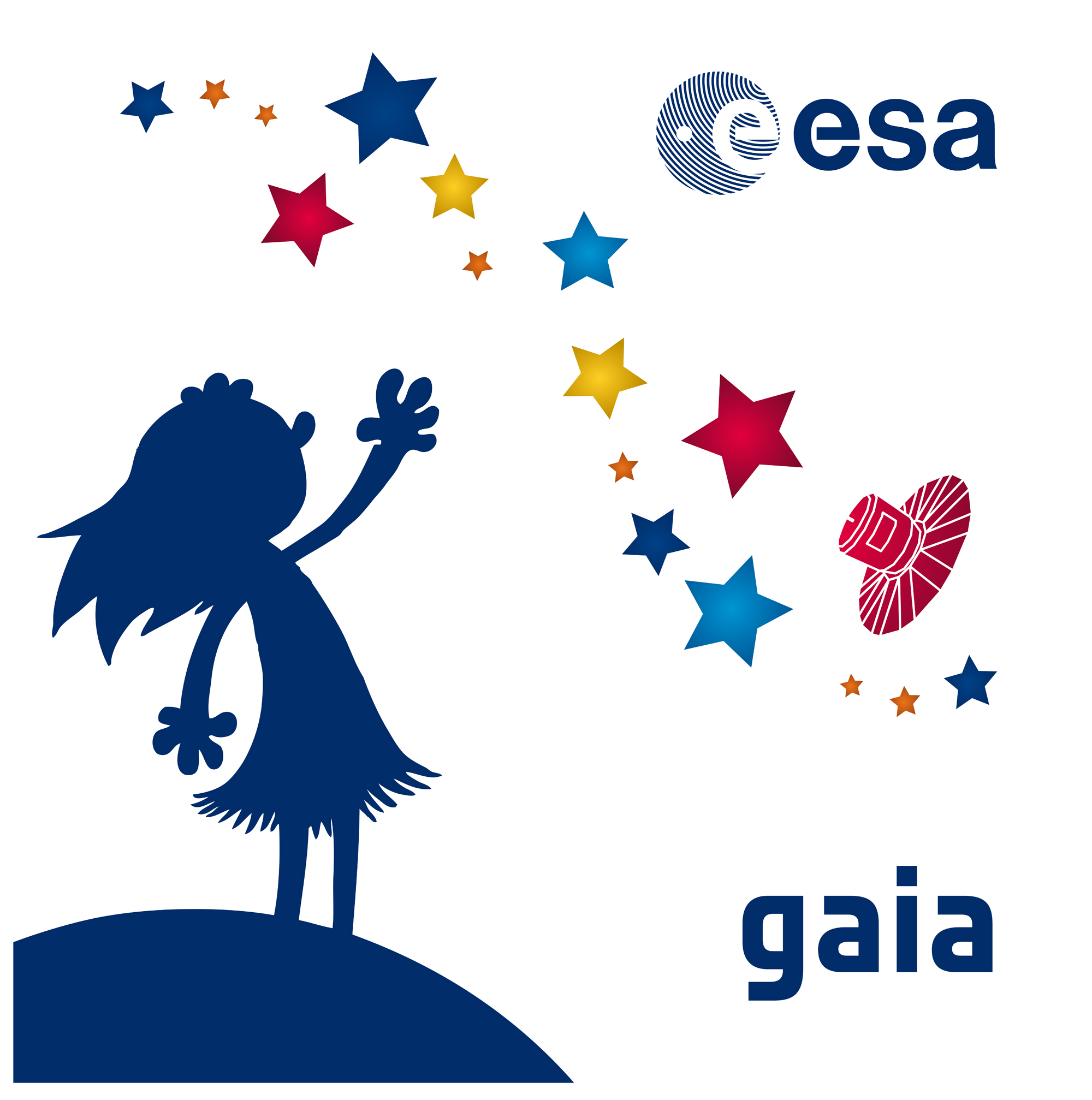 La bambina che guarda le stelle, il logo forse più bello tra i tanti delle varie missioni...