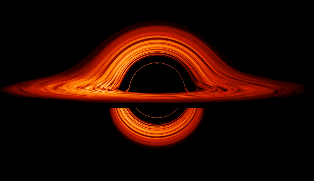 bh_accretiondisk_sim_stationary_websize Credit: NASA’s Goddard Space Flight Center/Jeremy Schnittman